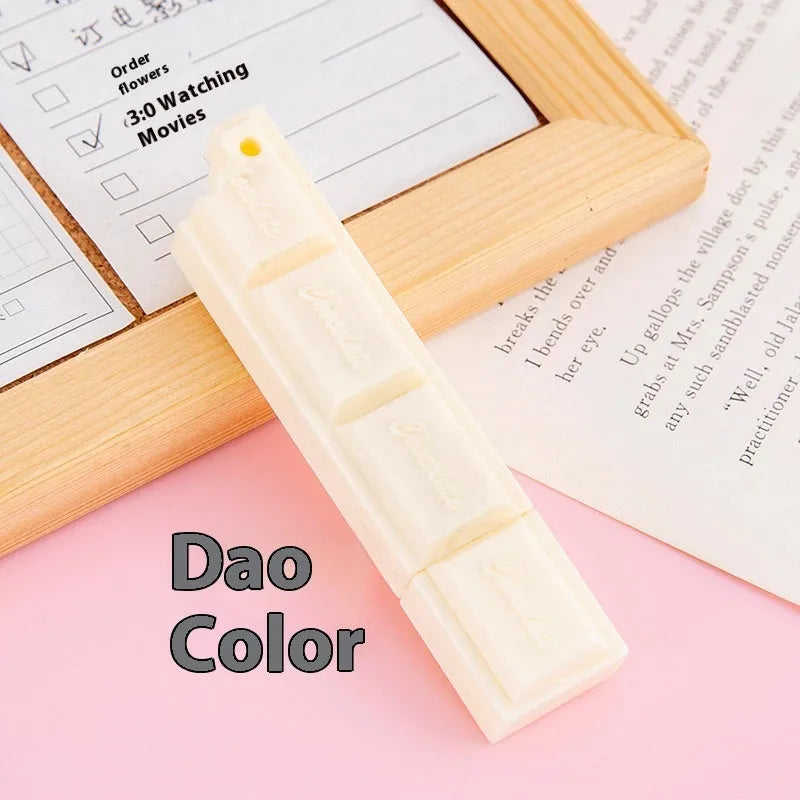 Chocolate simulation food ballpoint pen with 0.5mm bullet tip in plastic cartoon design