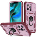 Magnetic sliding window iPhone case in two-tone colour options for iPhone 12 and 13 models