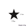 Colourful five-pointed star fabric embroidery labels for clothing and craft decoration