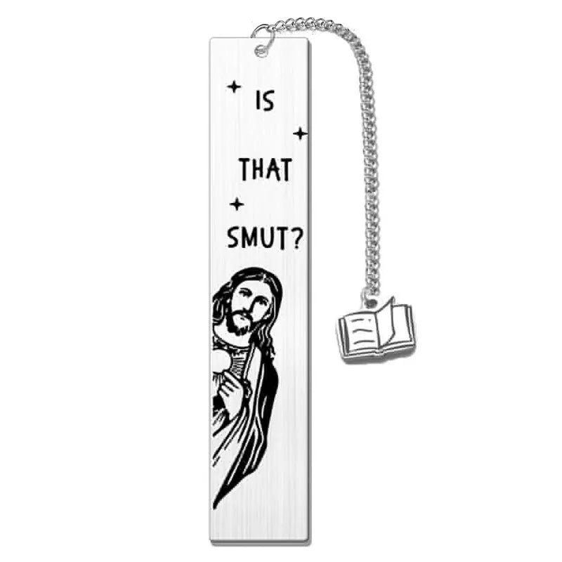 Stainless steel metal bookmark with tassel in one of five ML152 series colours, shown with gift box.