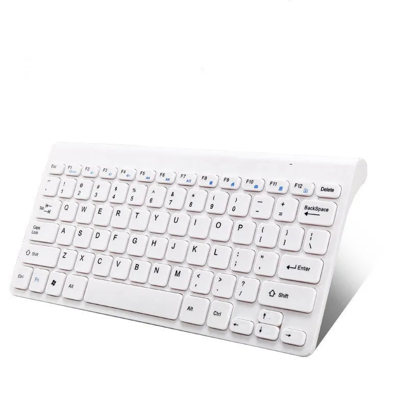 Wireless keyboard and mouse set in black or white with USB receiver for 2.4GHz connection