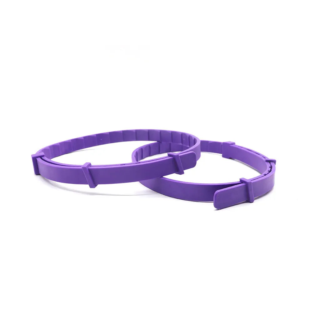Chinese style monochrome pattern TPR dog anxiety collar in six colours, 62cm length