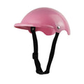 S size plastic pet helmet for motorcycle safety in black, green, pink, or yellow