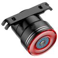 Black Smart Brake Sensing USB rechargeable bicycle taillight with aluminium alloy shell