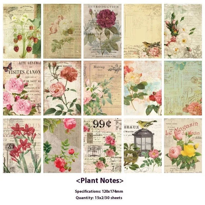 Retro classical paper letter notebook decoration in vintage colours for message boards and journals
