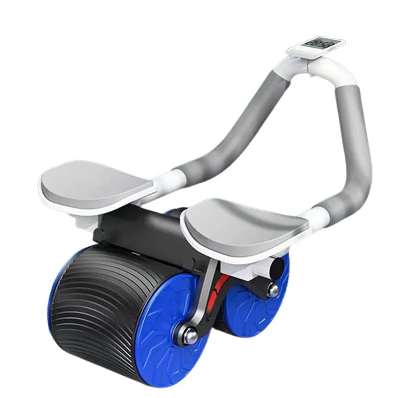 Automatic rebound abdominal exercise wheel with locking edge yoga mat set for core workouts