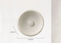 Japanese minimalist wall lamp with round resin shade in warm white light