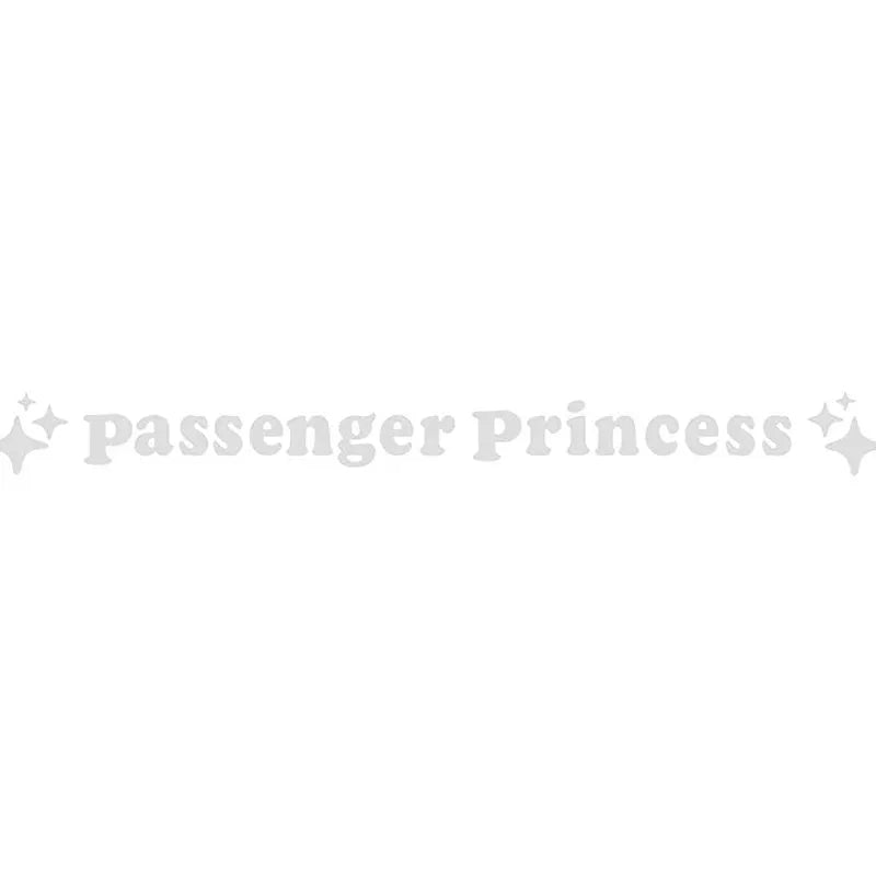 Passenger princess rearview mirror decorative sticker measuring 12.5 cm in reflective colours