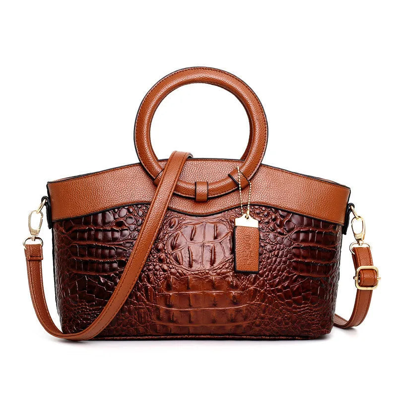 Women's casual fabric handbag with zip compartments and internal organisers in multiple colours
