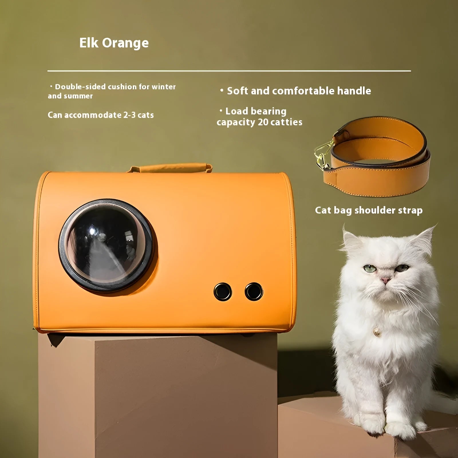 50cm pet carrier bag with shoulder strap for small dogs and cats up to 10kg capacity