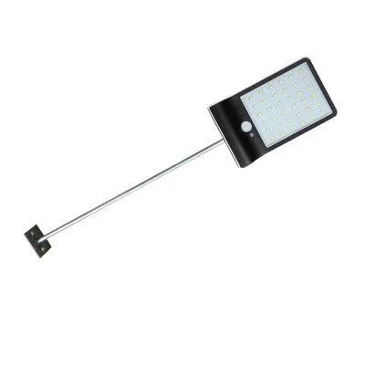 Black and white outdoor solar garden light with IP65 waterproof rating