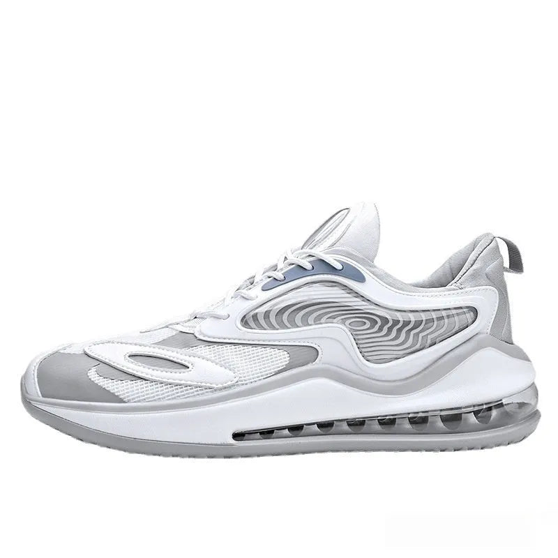 Space Black and Space White men's summer casual shoes with height-increasing design