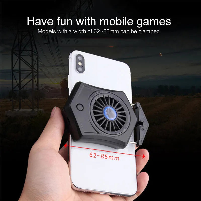 USB mobile phone cooling radiator for gaming consoles in black and white colour options