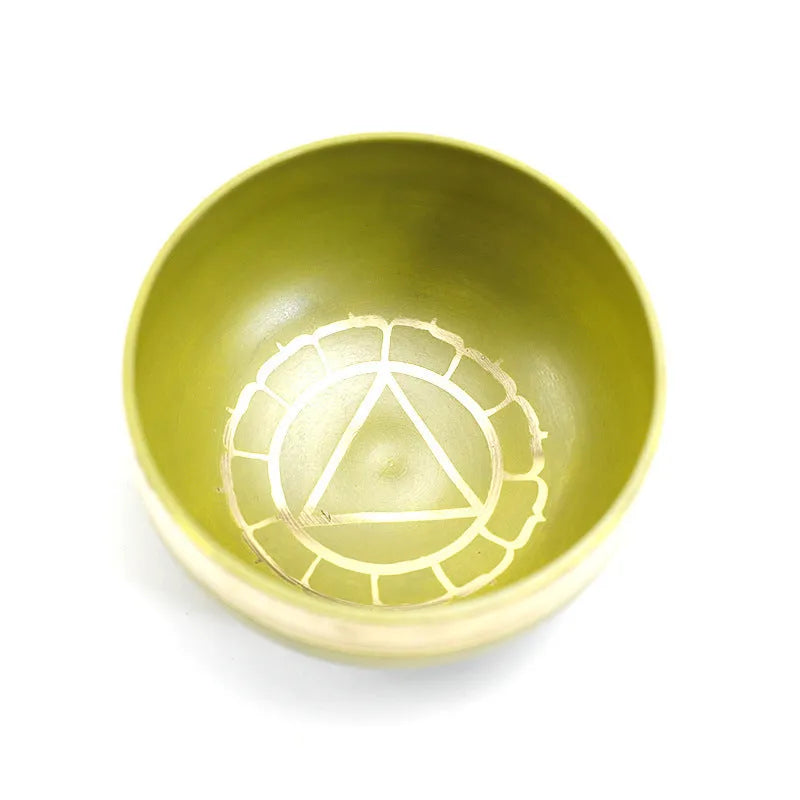 Handmade Himalayan singing bowl 7.8cm with mallet in colourful options for yoga meditation