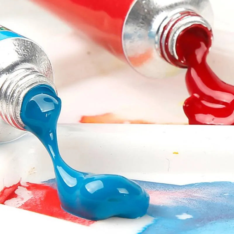 Gouache paint set with multiple tubes in 12, 18, or 24 colours available in 5ml or 12ml sizes