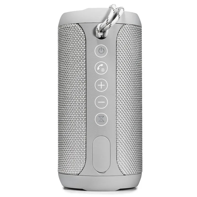 Outdoor waterproof portable Bluetooth speaker in four colour options with 20m range