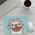 Custom cartoon thickening mouse pad with non-slip rubber base measuring 210x260mm