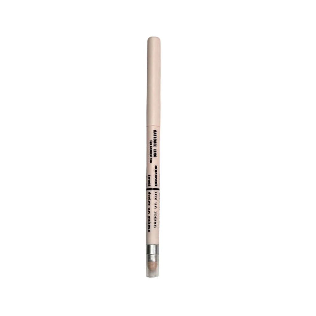 Waterproof 2-in-1 brightening eyeliner pen in six colour options for universal skin types.