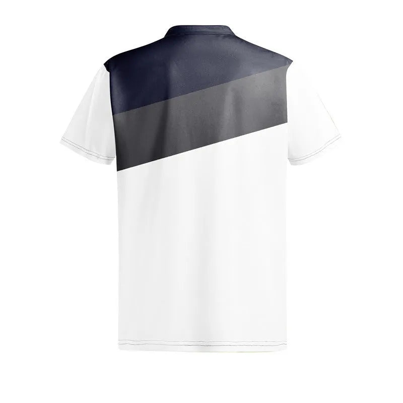 Men's 3D digital printed short sleeve t-shirt in LM-PL047 colour, loose fit