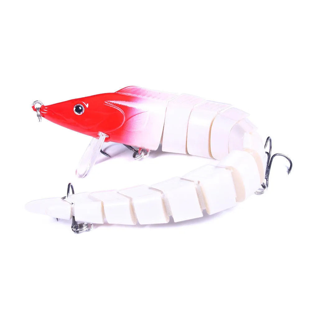23cm multi-section soft plastic loach fishing lure with #2 hook in one of five colour variations