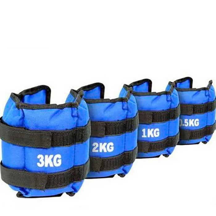 Legging sandbags for track and field training with Oxford cloth construction and adjustable weights