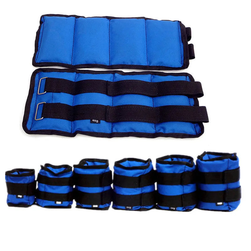 Legging sandbags for track and field training with Oxford cloth construction and adjustable weights