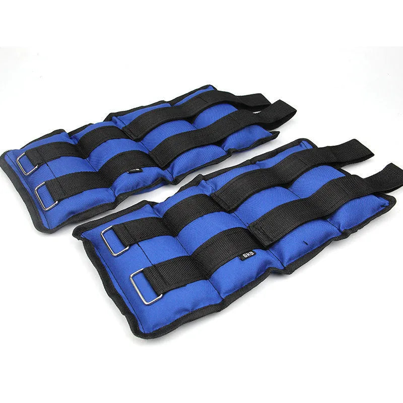 Legging sandbags for track and field training with Oxford cloth construction and adjustable weights