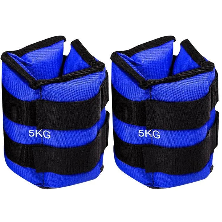 Legging sandbags for track and field training with Oxford cloth construction and adjustable weights