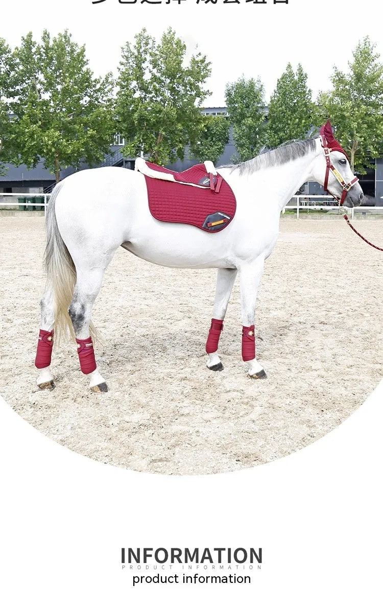Riding shock absorption wool pad for equestrian and cycling waist protection in multiple colours
