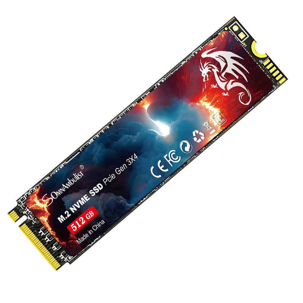 M.2 NVMe Solid State Drive with PCIe 3.0 interface measuring 80mm x 22mm