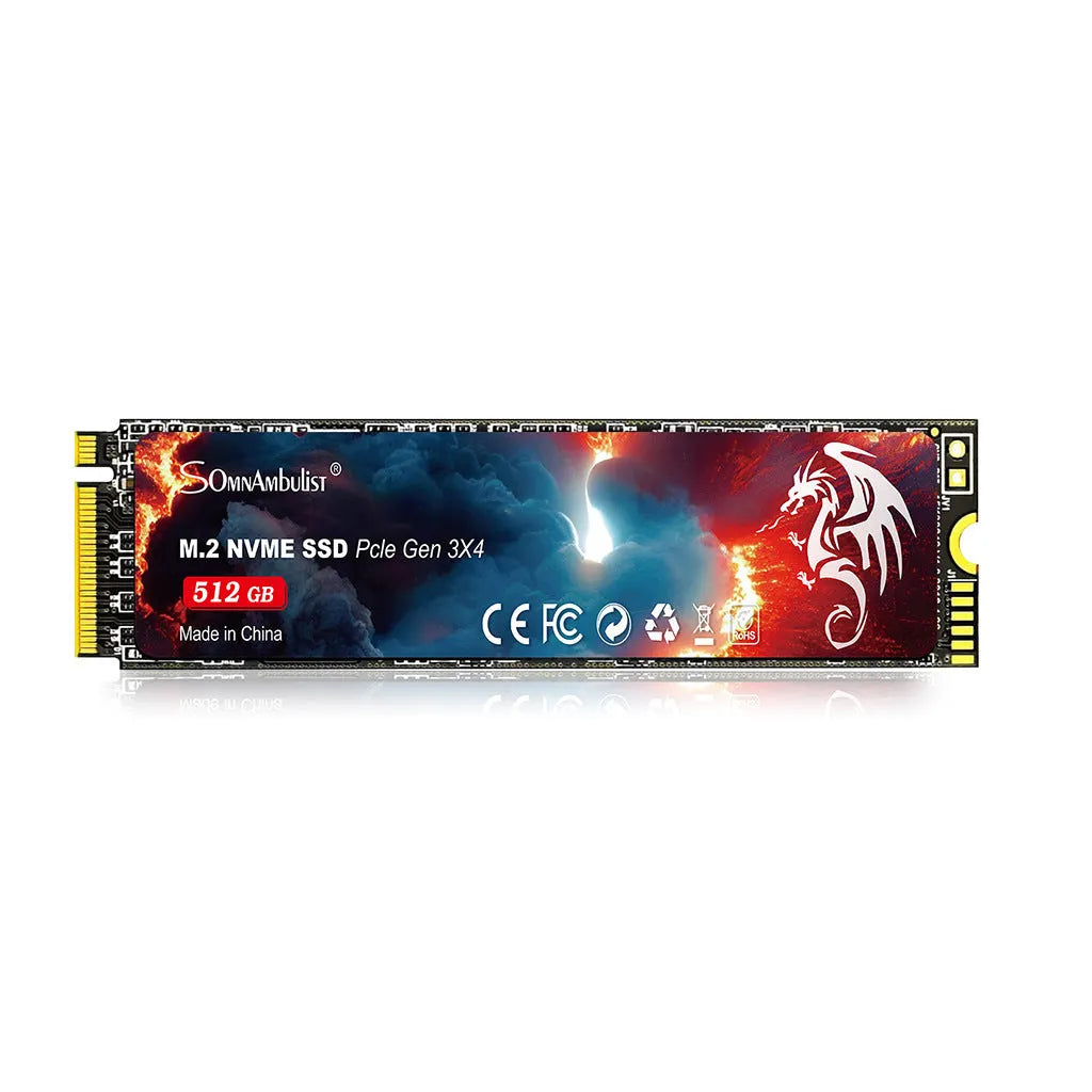 M.2 NVMe Solid State Drive with PCIe 3.0 interface measuring 80mm x 22mm
