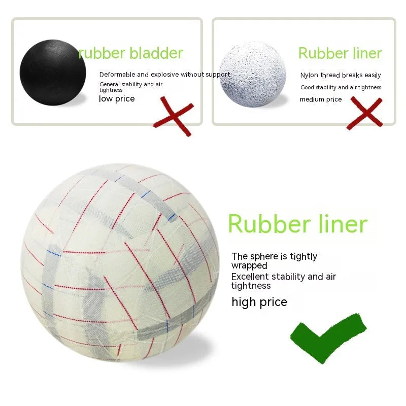 Fluorescent green size 5 football with seamless thermal bonded construction