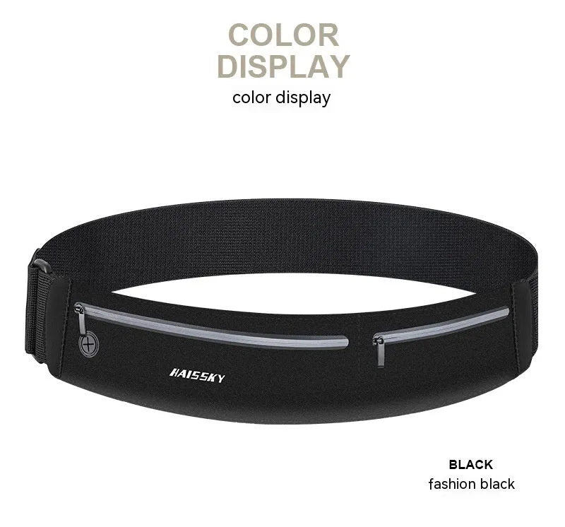 8-inch waterproof waist bag for outdoor sports in chinlon lycra
