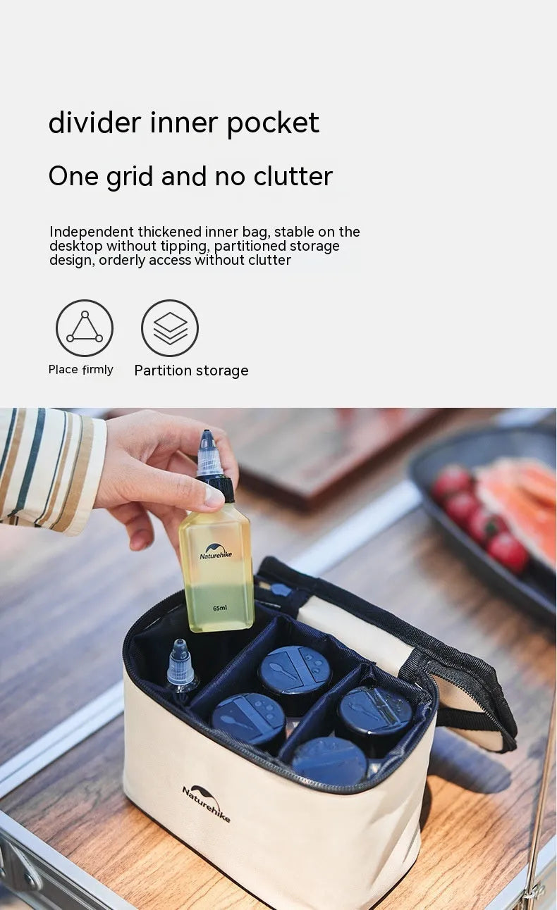 Naturehike six-piece PP plastic seasoning bottle set for outdoor cooking