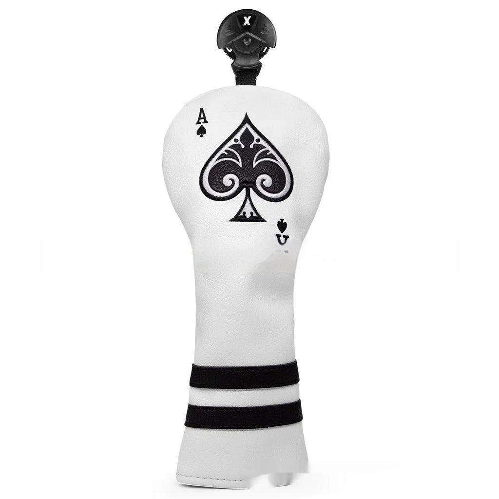 PU material golf putter sleeve accessory shown in one of three available colour options