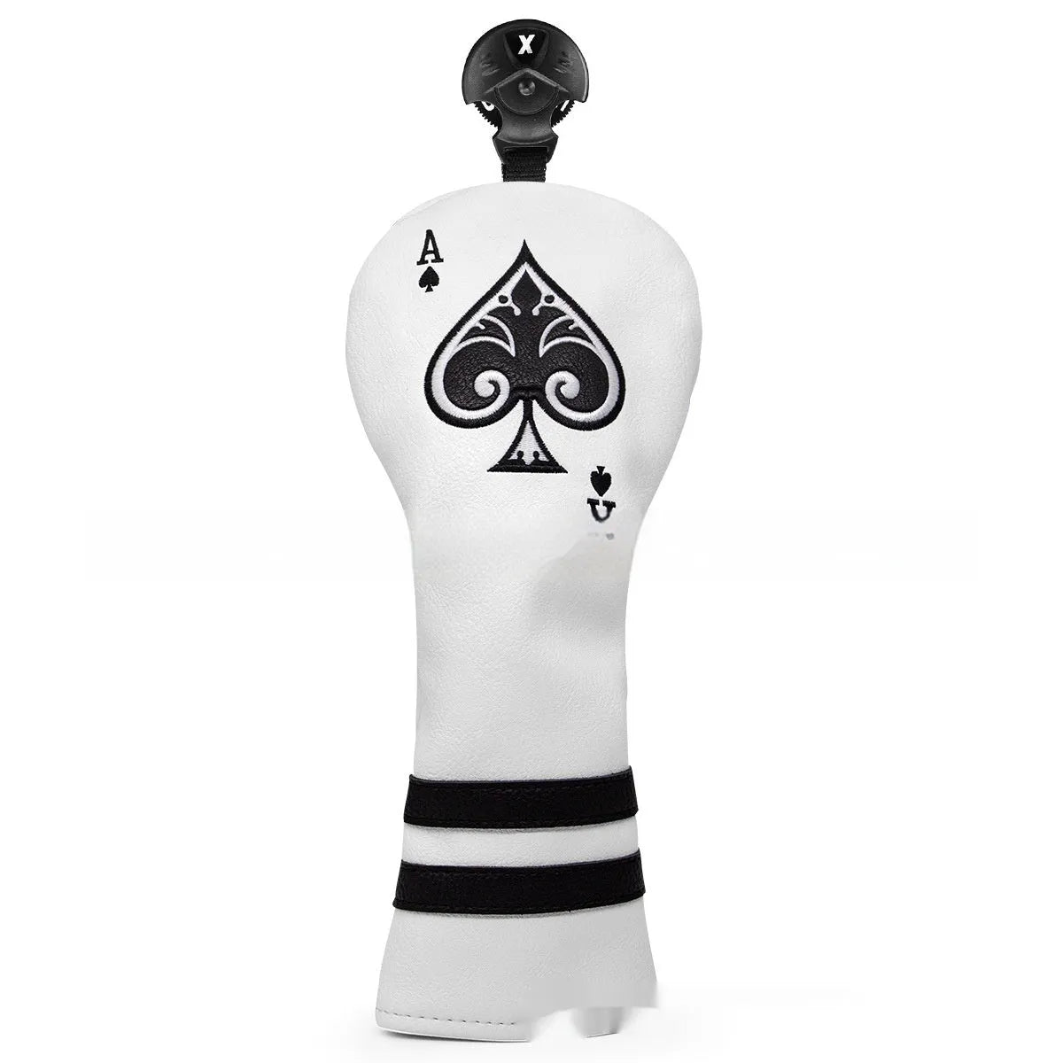 PU material golf putter sleeve accessory shown in one of three available colour options