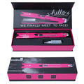 Mini steam splint spray hair straightener in champagne colour with curling and straightening functions