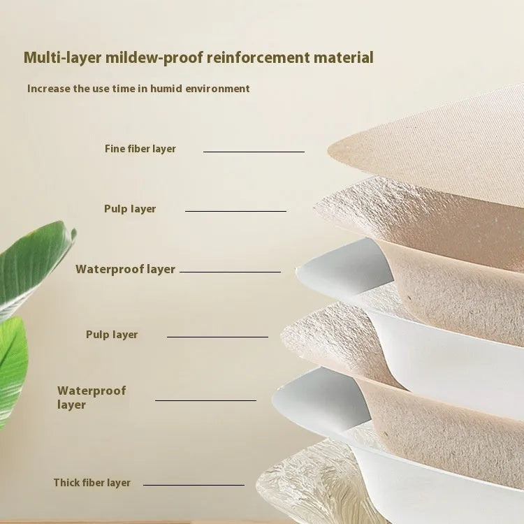 Brown disposable waterproof cat litter box environmentally friendly degradable material