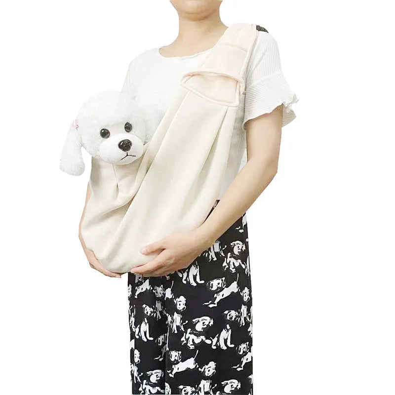 Soft-sided adjustable shoulder strap pet carrier bag in multiple colour options for small dogs and cats.