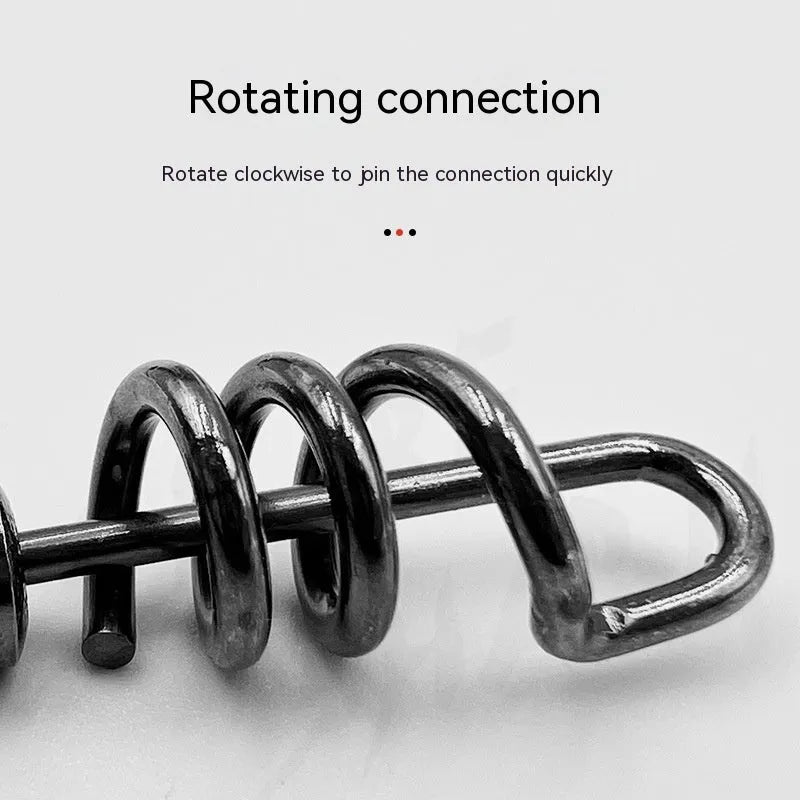 Stainless steel fishing swivel connector with 8-shaped ring and copper insert