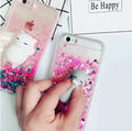 Colourful glitter cat design on a protective case for an iPhone.