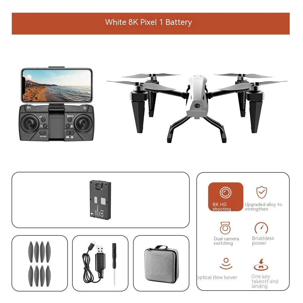 Alloy KS66 drone in white or black with camera and remote control