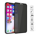 Anti-peeping tempered glass iPhone screen protector in black colour for privacy protection