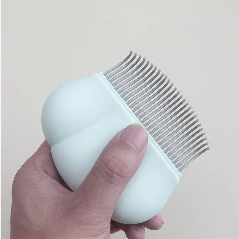 Paw Soft Deshedding Brush in blue, pink or white for cat dog bunny grooming