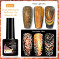 Cat eye series nail polish gel with diamond glitter in six colour options