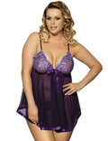 Women's seamless lace mesh sleepdress lingerie in purple, red, black, pink, and white colours
