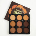 Dark matte nine-colour waterproof eyeshadow palette with punk and national fashion styles and repair disc