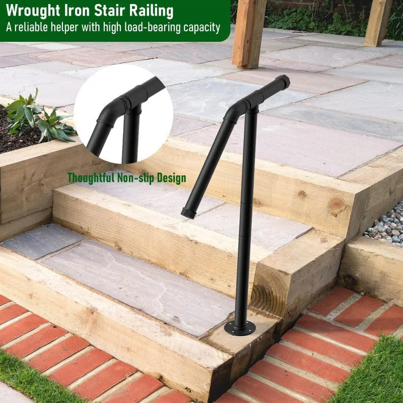 Black metal ladder support brackets for minimalist American-style shelving and storage