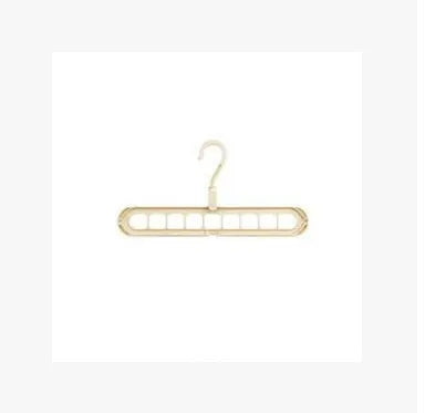 Pink or green heavy-duty plastic clothes hanger with rotating hook, shown holding a coat.