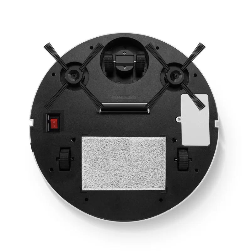 Automatic sweeping robot cleaner with square design and low-profile height for floor cleaning